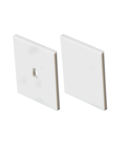 Σετ Πλαστικές Τάπες 2τεμ. με & χωρίς τρύπα για Προφίλ Αλουμινίου P132 ACA- EP132