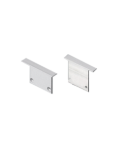 Σετ μεταλλικές τάπες 2τεμ. χωρίς τρύπα για προφιλ P211  ACA – EP211