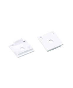 SET OF WHITE PLASTIC END CAPS FOR P28N, 2PCS WITH HOLE ACA – EP28N