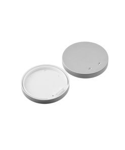 SET OF SILVER PLASTIC END CAPS FOR PROFILE P66, 2 PCS WITHOUT HOLE ACA – EP66