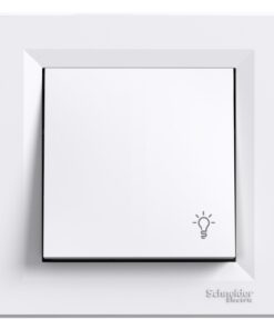 Schneider Asfora Μπουτόν με σύμβ λαμπ Λευκό EPH0900121