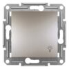Schneider Asfora μπουτόν απλό με σύμβολο λαμπτήρα Bronze – EPH0900169