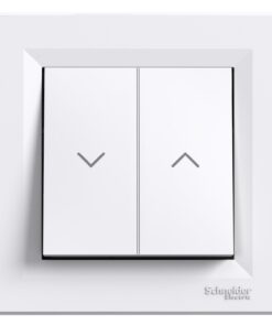 Schneider Asfora Διακόπτης Ρολλών Λευκό EPH1300521