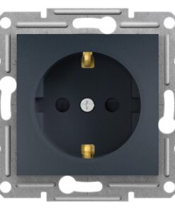 Schneider Asfora πρίζα σούκο ασφαλείας (2Π+Γ) Ανθρακί – EPH2900271