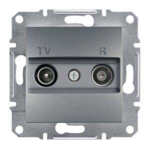 Schneider Asfora πρίζα TV-FM τερματική 1dB Ατσάλι – EPH3300162
