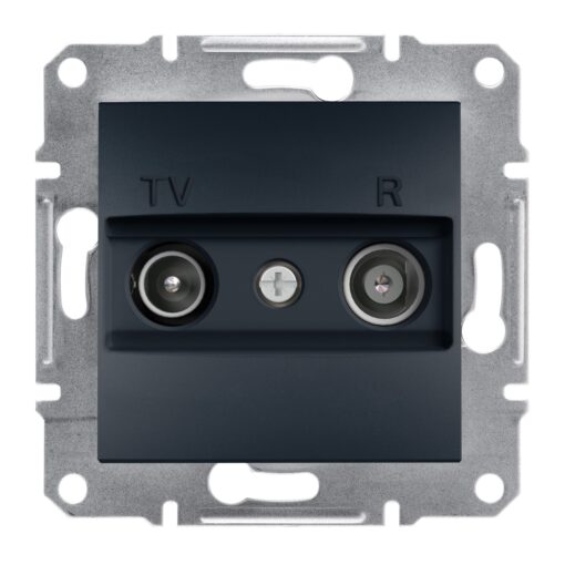 Schneider Asfora πρίζα TV-FM τερματική 1dB Ανθρακί – EPH3300171