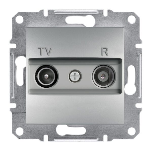 Schneider Asfora πρίζα TV-FM διέλευσης 4dB Αλουμίνιο – EPH3300261