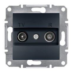Schneider Asfora πρίζα TV-FM διέλευσης 4dB Ανθρακί – EPH3300271