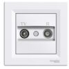 Schneider Asfora πρίζα TV-FM διέλευσης 8dB Λευκή – EPH3300321