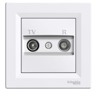 Schneider Asfora πρίζα TV-FM διέλευσης 8dB Λευκή – EPH3300321