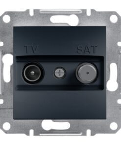 Schneider Asfora πρίζα TV-SAT τερματική 1dB Ανθρακί – EPH3400171
