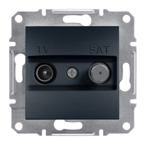 Schneider Asfora πρίζα TV-SAT τερματική 1dB Ανθρακί – EPH3400171