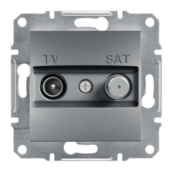 Schneider Asfora πρίζα TV-SAT διέλευσης 4dB Ατσάλι - EPH3400262