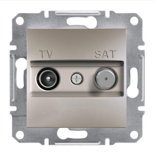 Schneider Asfora πρίζα TV-SAT διέλευσης 4dB Bronze - EPH3400269