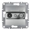 Schneider Asfora πρίζα TV-SAT απλή 1dB Αλουμίνιο – EPH3400461