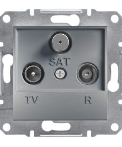Schneider Asfora πρίζα TV-FM-SAT τερματική 1dB Ατσάλι – EPH3500162