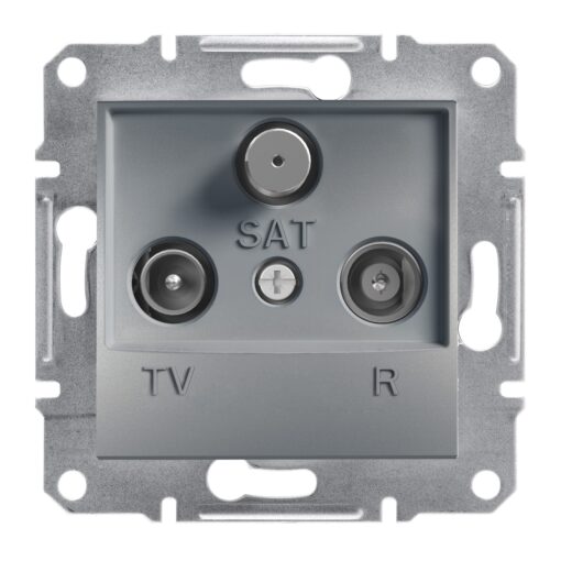 Schneider Asfora πρίζα TV-FM-SAT τερματική 1dB Ατσάλι – EPH3500162