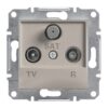 Schneider Asfora πρίζα TV-FM-SAT τερματική 1dB Bronze – EPH3500169