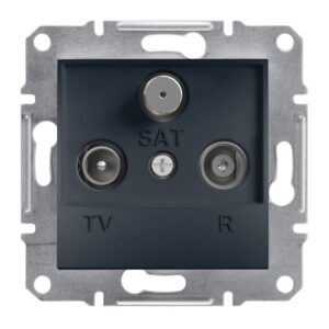 Schneider Asfora πρίζα TV-FM-SAT τερματική 1dB Ανθρακί – EPH3500171