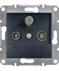 Schneider Asfora πρίζα TV-FM-SAT διέλευσης 4dB Ανθρακί – EPH3500271