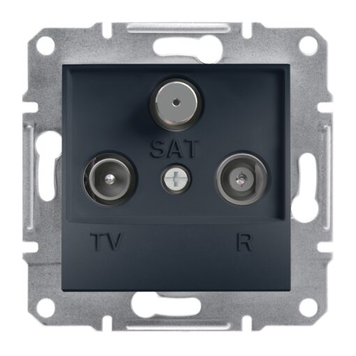 Schneider Asfora πρίζα TV-FM-SAT διέλευσης 4dB Ανθρακί – EPH3500271