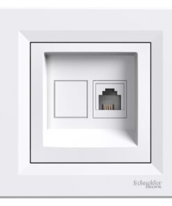 Schneider Asfora Πρίζα Τηλεφώνου RJ11 μονή Λευκή EPH4100121