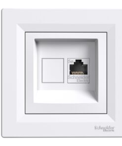 Schneider Asfora Πρίζα πληρ RJ45 cat5e U/UTP Μονή EPH4300121