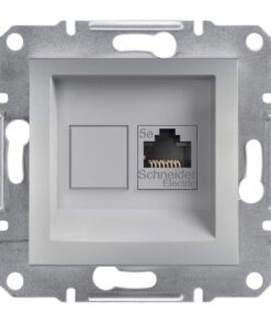 Schneider Asfora πρίζα πληροφορικής RJ45 cat5e U/UTP μονή Αλουμίνιο – EPH4300161
