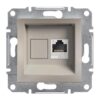 Schneider Asfora πρίζα πληροφορικής RJ45 cat6 U/UTP μονή Bronze – EPH4700169