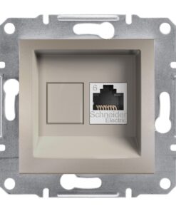 Schneider Asfora πρίζα πληροφορικής RJ45 cat6 U/UTP μονή Bronze – EPH4700169