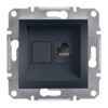 Schneider Asfora πρίζα πληροφορικής RJ45 cat6 U/UTP μονή Ανθρακί – EPH4700171