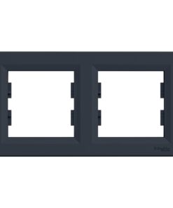 Schneider Asfora πλαίσιο 2 θέσεων οριζόντιο Ανθρακί – EPH5800271