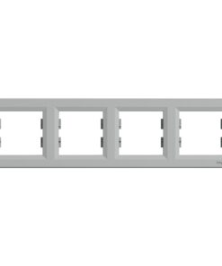 Schneider Asfora πλαίσιο 4 θέσεων οριζόντιο Αλουμίνιο – EPH5800461