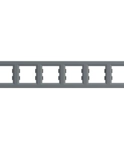 Schneider Asfora πλαίσιο 6 θέσεων οριζόντιο Ατσάλι – EPH5800662