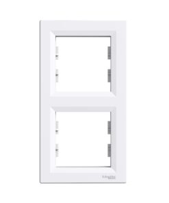 Schneider Asfora Πλαίσιο 2 Θέσεων κάθ Λευκό EPH5810221