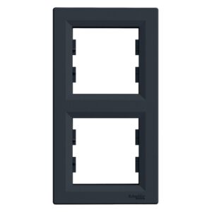 Schneider Asfora πλαίσιο 2 θέσεων κάθετο Ανθρακί – EPH5810271