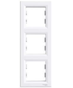 Schneider Asfora Πλαίσιο 3 Θέσεων κάθ Λευκό EPH5810321