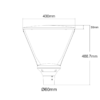 LED Φωτιστικό Πλατείας με ρυθμιζόμενο Wattage 30/40/50W 5100lm/6600lm/8000lm 4000K 230V ACA – ESTOR34540