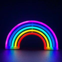 ΟΥΡΑΝΙΟ ΤΟΞΟ, 80 NEON LED ΛΑΜΠΑΚΙΑ ΜΕ ΜΠΑΤΑΡΙΑ (3xAA)/USB, RGB, IP20, 18x2x30cm ACA – F040033032