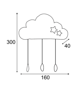ΠΟΛΥΧΡΩΜ ΤΣΟΧΙΝΟ ΣΥΝΝΕΦΟ, 10 MINI LED ΛΑΜΠΑ ΜΠΑΤ(2xCR2032), ΘΕΡΜ ΛΕΥΚ, IP20 16x4x30cm, ΔΙΑΦ ΚΑΛ ACA – F07101630