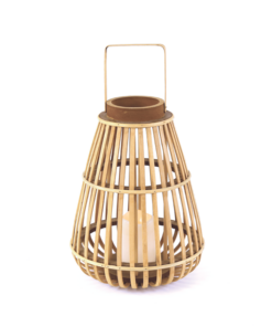 STRUDEL MΠΑΜΠΟΥ ΦΑΝΑΡΙ – ΠΛΑΣΤΙΚ ΛΕΥΚΟ ΚΕΡΙ, 1LED ΛΑΜΠ ΜΠΑΤ(3xAAA), ΘΕΡΜΟ ΛΕΥΚΟ, IP44, 24.5x35cm ACA – F0711111