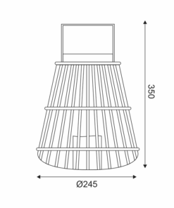 STRUDEL MΠΑΜΠΟΥ ΦΑΝΑΡΙ – ΠΛΑΣΤΙΚ ΛΕΥΚΟ ΚΕΡΙ, 1LED ΛΑΜΠ ΜΠΑΤ(3xAAA), ΘΕΡΜΟ ΛΕΥΚΟ, IP44, 24.5x35cm ACA – F0711111