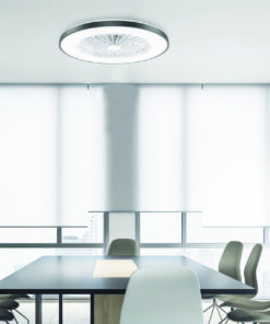 ΑΝΕΜΙΣΤΗΡΑΣ ΟΡΟΦΗΣ ΠΛΑΦΟΝΙΕΡΑ SMART ΜΑΥΡΗ DIMMABLE DC22W Φ50 7 ΔΙΑΦΑΝH ABS ΠΤΕΡΥΓΙΑ ΤΗΛΕΧΕΙΡΙΣΤΗΡΙΟ ACA – FANOKBL20G