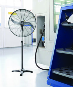 ΑΝΕΜΙΣΤΗΡΑΣ ΟΡΘΟΣΤΑΤΗ ΒΙΟΜΗΧΑΝΙΚΟΣ, ΜΕΤΑΛΛΙΚΟΣ, ΜΑΥΡΟΣ ΜΕ 2 ΜΑΥΡΑ ΠΤΕΡΥΓΙΑ, Φ65, AC 150W ACA – FANSPPB80