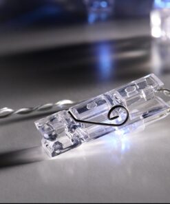PLASTIC CLIPS 10 LED ΛΑΜΠΑΚΙΑ ΣΕΙΡΑ ΜΠΑΤΑΡ.(3xAA) ΨΥΧΡΟ ΛΕΥΚΟ IP20 135+30cm ΔΙΑΦΑΝ ΚΑΛΩΔ ΤΡΟΦΟΔ ACA – FCLIP10W2A
