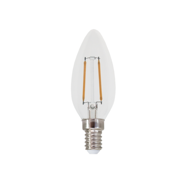 LED Λάμπα E14 Κεράκι Filament 2W Diolamp 360° 265lm 6500K - FLAM2CW