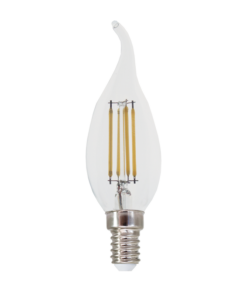 LED Λάμπα E14 Filament 5W Dimmable Φλόγα Diolamp 360° 680lm 2700K – FLAM5WWTIPDIM