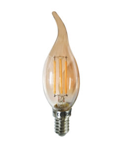 LED Λάμπα E14 Filament 5W Dimmable Φλόγα Diolamp 360° 620lm 2700K – FLAM5WWTIPDIMAM