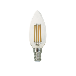 LED Λάμπα E14 Κεράκι Filament 6W Diolamp 360° 760lm 2700K – FLAM6WW