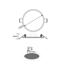 ΦΩΤΙΣΤΙΚΟ ΟΡΟΦΗΣ SLIM PANEL ΛΕΥΚΟ ΣΤΡΟΓΓΥΛΟ ΧΩΝΕΥΤΟ LED SMD 15W 4000K 1330Lm 120° ACA- FLEXI1540RW